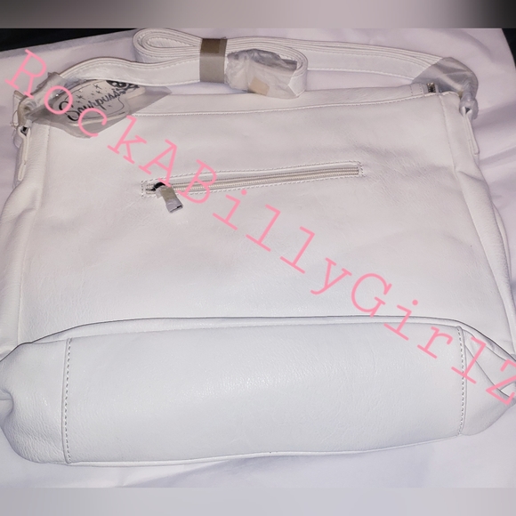 Sourpuss Nomad 1920's Kewpie Doll Baby Pink Bows Hearts Purse Vegan Leather Bag - Picture 12 of 15